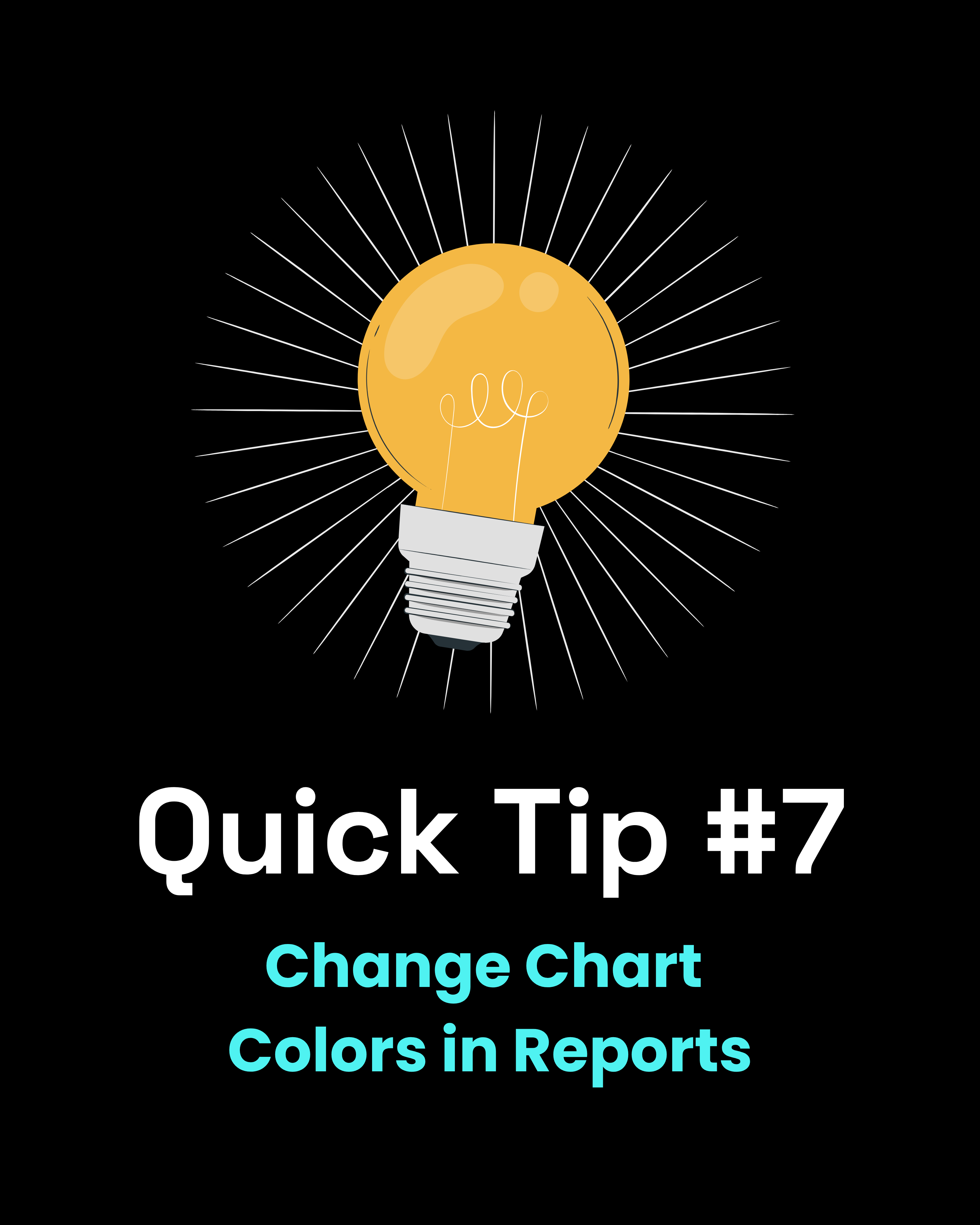 Quick Tip #7 - Change Chart Colors in Reports